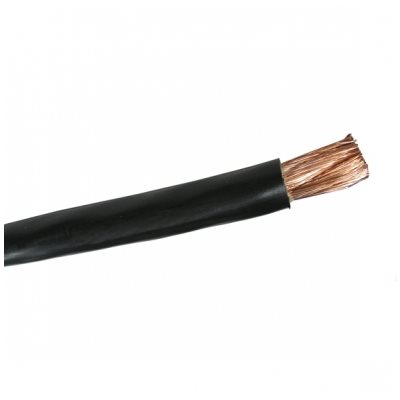 Cable à batterie, ga. 4 / 0 noir (prix du pied)