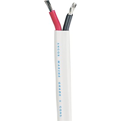 Marine cable white 2 x 12ga (price per foot)