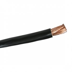 Cable à batterie, ga. 1 noir (prix du pied)