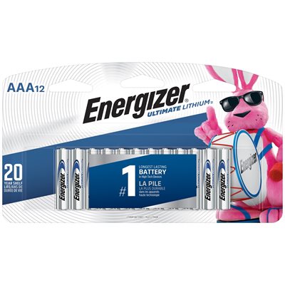Energizer Lithium AAA Ultimate card of 12