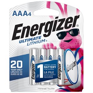 Energizer Lithium AAA Ultimate card of 4