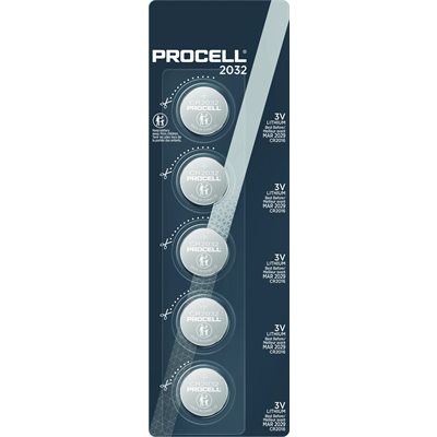 Procell CR2032 card of 5