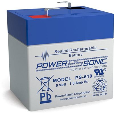 Powersonic SLA 6 volts, 1.1 Ah Term. 3 / 16