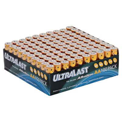 100 Pack AA Bulk Corrugate Box